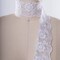 1 Yard White Daisy Flower Design Polyester Lace Veil Trim With Scalloped Edging Perfect For Bridal Veils